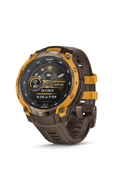 Garmin Instinct® Crossover AMOLED, Analog Saat İbreleri ve Parlak AMOLED Ekrana Sahip Sağlam Hibrit