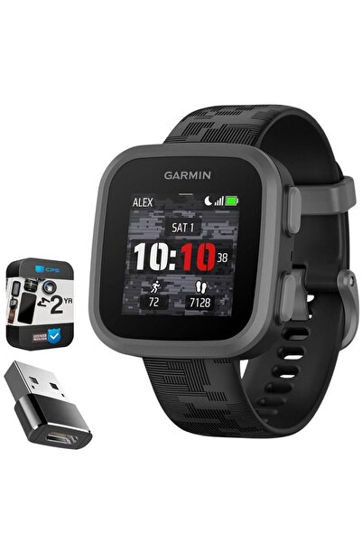 Garmin Bounce Çocuk Akıllı Saati İki Yönlü Metin ve Sesli Mesajlaşma, Siyah K...