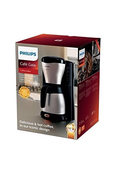 Philips HD7546/20 Café Gaia Filtre Kahve Makinesi, Termos Demlikli, Gümüş