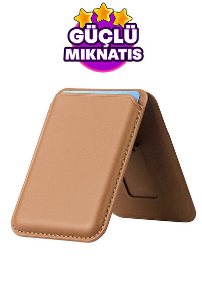 WANNA PROTECT حافظة بطاقات ماجسيف المغناطيسية مع حامل، محفظة جلدية لحمل البطا...