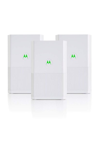 Motorola MH7023 | WiFi Ağ Sistemi (3'lü Paket) | Yönlendirici + Genişleticinin yerini alır | Kolay K
