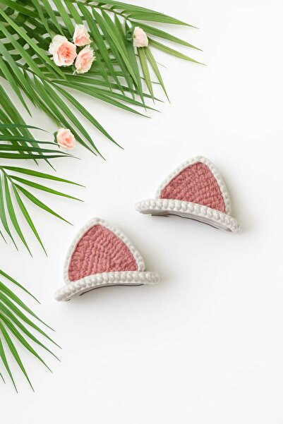 Hand Mother's Since 2024 إكسسوار شعر للأطفال على شكل أذن قطة، مشبك شعر يدوي ا...