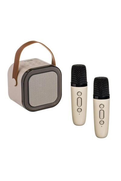 OEM 5W Karaoke Speaker Set with RGB Light & 2 Wireless Microphones