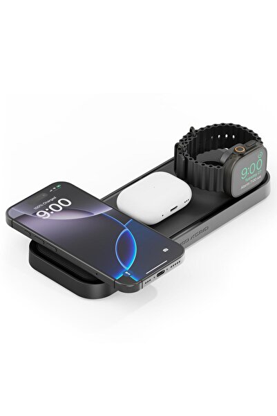 NOCO XGrid XDP3: 3'ü 1 Arada Kablosuz Şarj Pedi – iPhone, Apple Watch ve AirPods için Şarj İstasyonu