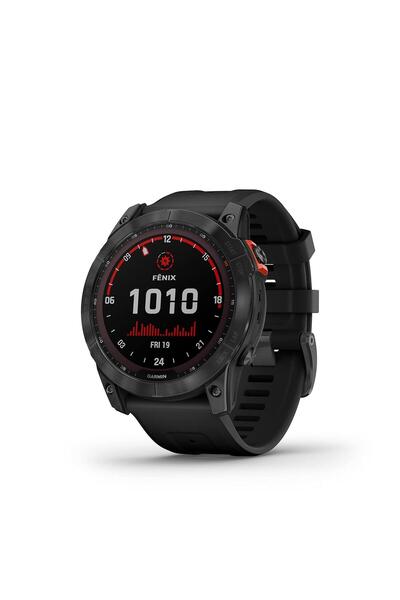 Garmin Fenix 7X Solar Çoklu Spor GPS Saati, Siyah Bantlı Barut Grisi (Yenilen...