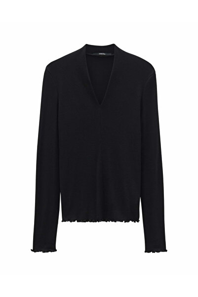 someday. V-Kragen Langarmshirt für Damen