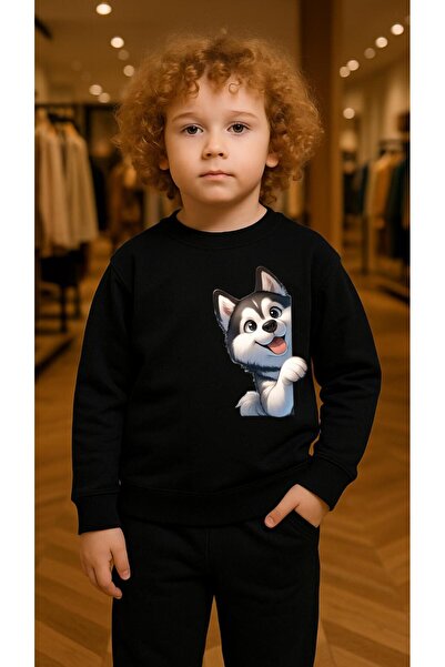 playwear Παιδικό Φούτερ Σετ με στάμπα ΣΙΒΕΡΙΑΝ ΚΟΥΡΤ για Κορίτσια και Αγόρια ...