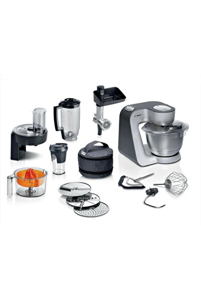 Bosch Mum58359 Serie 4 Mutfak Makinesi Mum 5 1000 W Metalik Inoks Gümüş