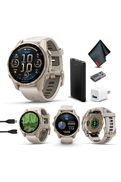 Garmin Fenix 8 43MM AMOLED Safir Premium Çoklu Spor GPS Akıllı Saat Sis Grisi...