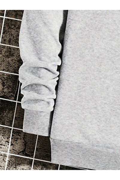 WOODROFFE Σετ αθλητικής φόρμας με φερμουάρ τσέπης Cute Bear με τύπωμα με λαιμόκοψη κάτω επάνω oversized Γυναικεία μαύρη γκρι φόρμα