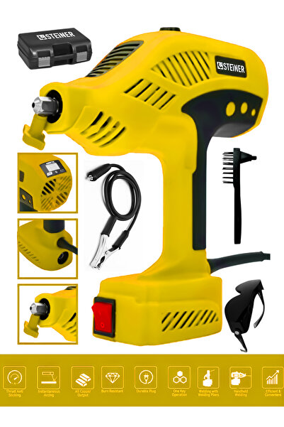 STEİNER Profesyonel S-300 Amper Çift Kartli Çift Soğutma El Tipi Invertör Elektrikli Kaynak Makinesi