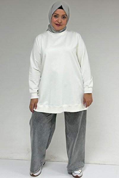 Eslina 58170 تنورة كبيرة الحجم مصنوعة من قماشها الخاص - تونيك كريستال مضلع - إكرو