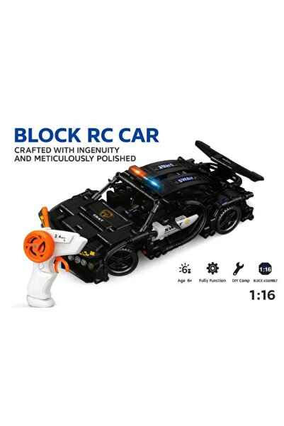 OEM RC Car to Build from Blocks – SWAT Sport Model, 396 Pieces, 2.4GHz Radio Control, 1:16 Scale