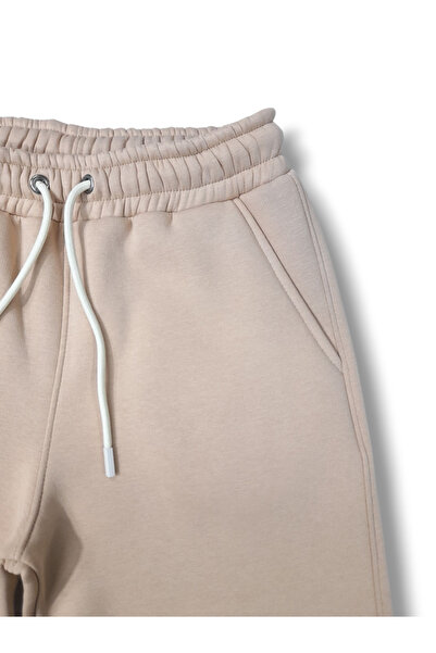 MASSMODA Women's Sweatpants Thick Winter Wide Leg 3 Thread Compact Raised Combed Cotton Pajamas