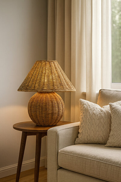 Turkish Belkıs Rattan Rattan Bamboo Lampshade