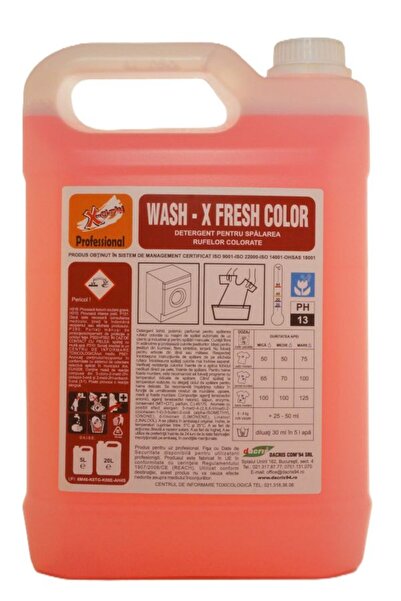 Dacris Detergent rufe WASH-X FRESH COLOR 5L CANISTRA