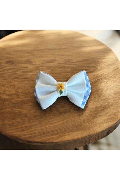 EGOMİ Büyük Boy İşlemeli Saçsız ve Az Saçlı Bebek Tokası