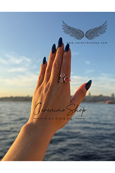 Cerenimo Shop خاتم مصنوع يدويًا بأشكال من الحجر العتيق