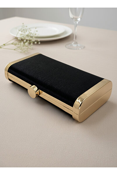 Biçanta Full Crystal Stone and Metal Frame and Evening Dress Bag Wedding Engagement Graduation