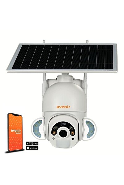 AVENİR AV-S420 Solar Panelli Dış Mekan Ptz 360 Dönebilen Akıllı Wifi Kamera -...