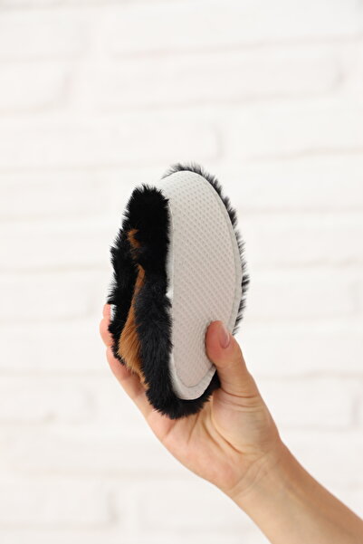 tuva modern Furry Stylish Silent Sole House Slippers