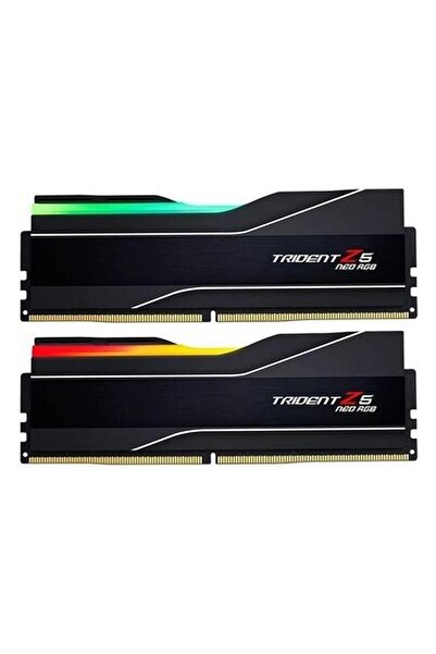 G Skill Gskıll F5-6400J3039G16GX2-TZ5NR 32GB (2X16GB) Trident Z5 Neo Siyah Ddr5 6400MHZ CL30 Amd Expo Dual K