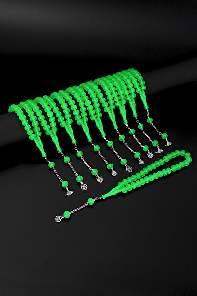 Öyküm accesory 10 Pieces of Glow-In-The-Dark Cat's Eye Prayer Beads, Wholesale Prayer Beads, Gift Prayer Beads