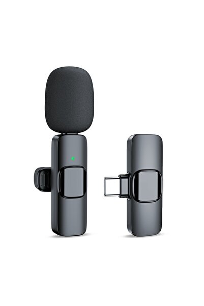 MA Yaka mikrofonu type-c girişli kablosuz geniş uyumluluk sahibi yaka mikrofonu