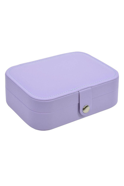 Skymag Jewelry box, lilac, organizer and storage made of eco-leather