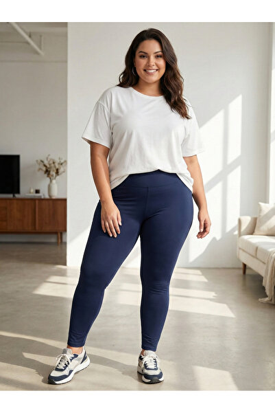 sngl Women's Plus Size Steel Interlock Fabric t Shaping / Sculpting Leggings 3XL 4XL 5XL 6XL 7XL 8XL 9XL