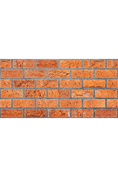 Süsköşe Turunç Renkli Standart Tuğla Desenli 100*50 cm Duvar Paneli 4 adet (2...