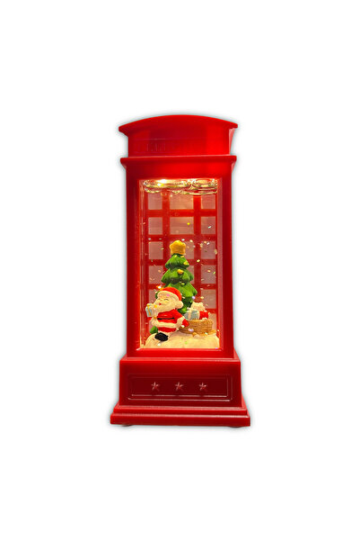 DIAL Market Yılbaşı Noel Led Işıklı Simli Telefon Kulübeli Fener Sürpriz Kapa...