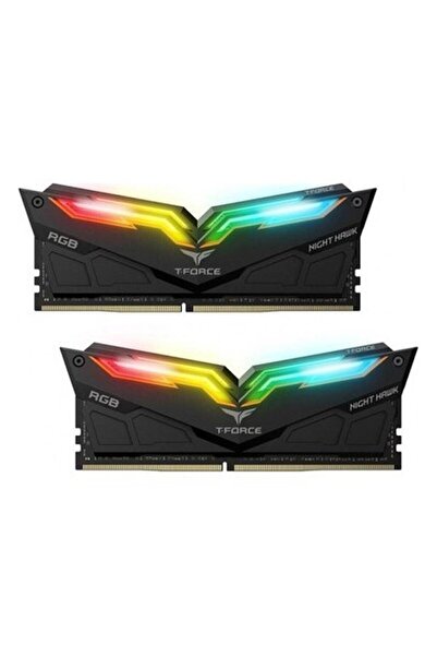 TEAM T-Force Night Hawk Rgb Black 16GB (2X8GB) 3200MHZ CL16 Ddr4 Gaming Ram (...