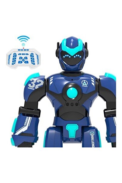 STEMTRON Programlanabilir Uzaktan Kumandalı Robot Ses Kontrollü - Mavi