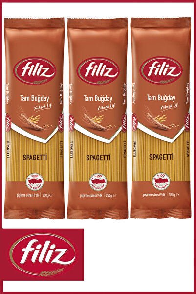 FİLİZ Tam Buğday Spagetti 350 gr X 3 Adet
