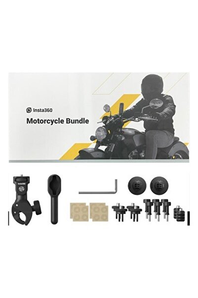 Insta360 Motorcycle Mount Bundle (Yeni Versiyon) / 114 cm Invisible Selfie St...