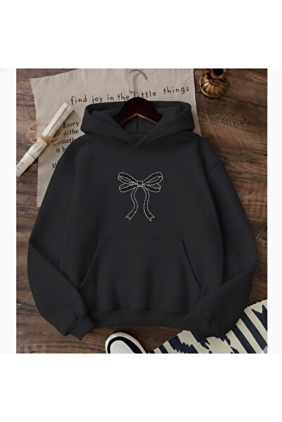 Tiny and Co Bow Printed Children's Hoodie