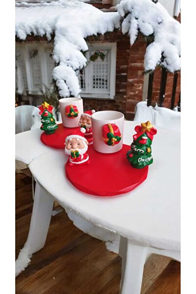 e&e süs dükkanı New Year's Gift Coffee Cup Model Set of 2