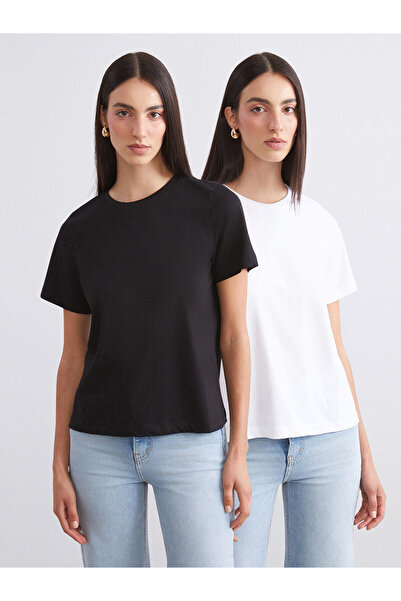 LC Waikiki Vizyon New Season Crew Neck Women's T-Shirt 2-Pack