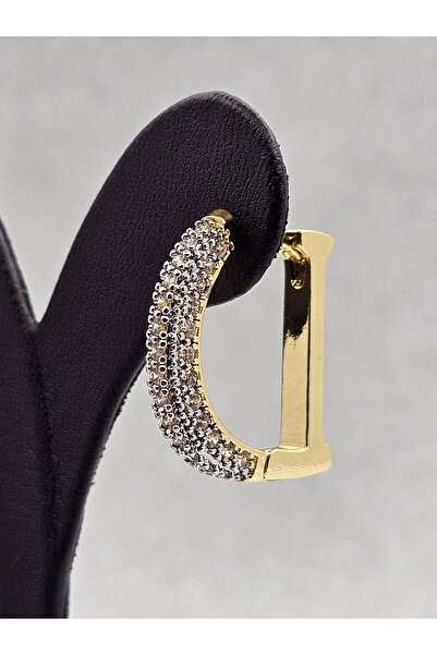 Mosso Steel Xuping D Model Zircon Stone Steel Earrings