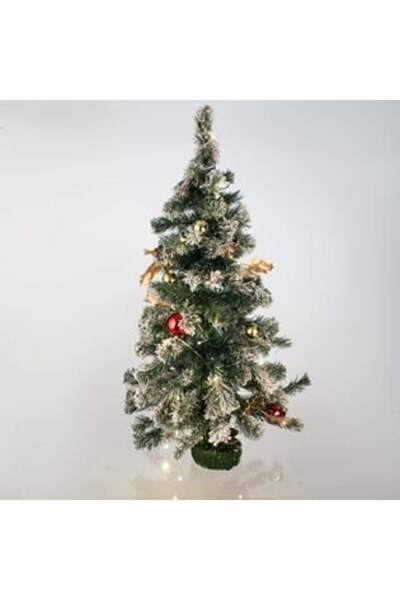 OEM Artificial Tabletop Christmas Tree Decorated with 40 LED Bulbs, Battery Operated - 90 cm