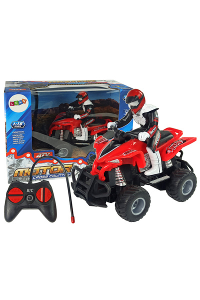 Bebelul Atv with remote control 1:16 RED 27 Mhz with batteries