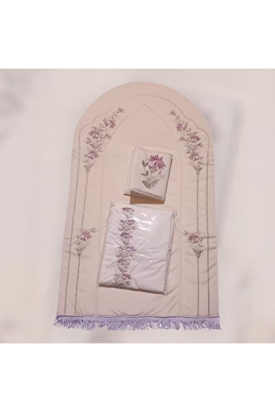 MAYAR Royal 3-piece set: prayer mat, embroidered foam rug, Quran cover