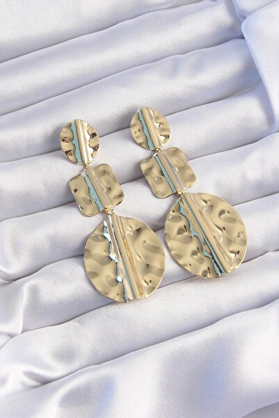 cleovibe أقراط ذهبية عصرية – خط عصري