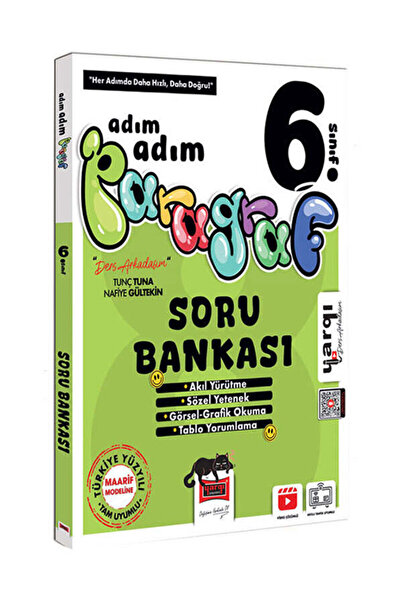 Yargı Yayınları Ders Arkadaşım 6.Sınıf Adım Adım Paragraf Soru Bankası