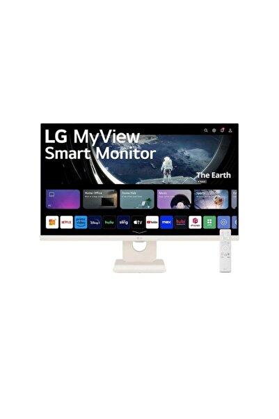 LG Myview 27SR50F-W 27 Inç Fhd 60Hz 14MS Webos IPS Smart Monitör