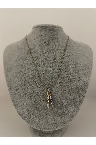 Elfida Shop Couple Hugging Each Other Steel Necklace