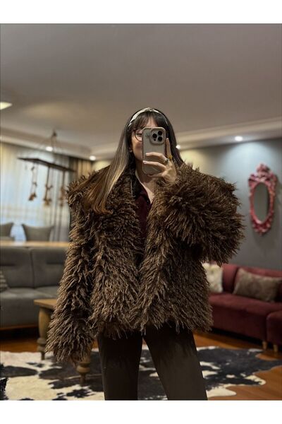 LUJJE Imported Premium Mohair Fringed Fur Coat