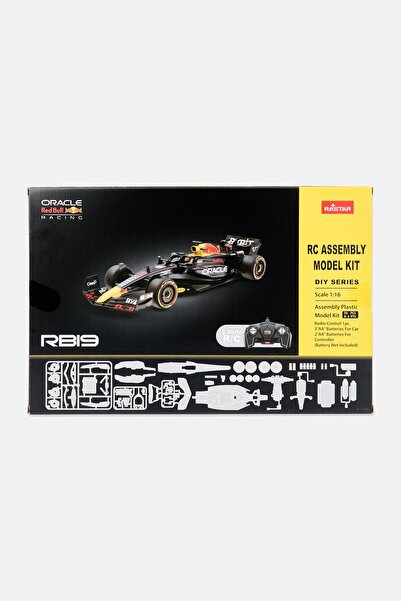 Rastar Oracle Red Bull Racing Remote Control Plastic Assembly Model Kit Car, Black