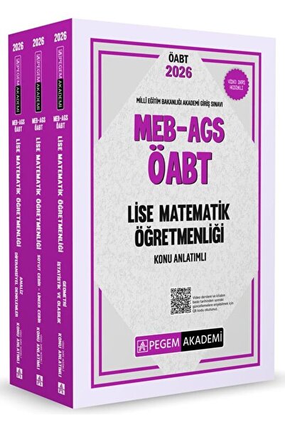Pegem Akademi Yayıncılık Pegem 2026 ÖABT MEB-AGS Lise Matematik Öğretmenliği ...